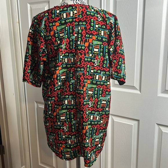 Colorful Geometric Women's Top - Picture 5 of 5